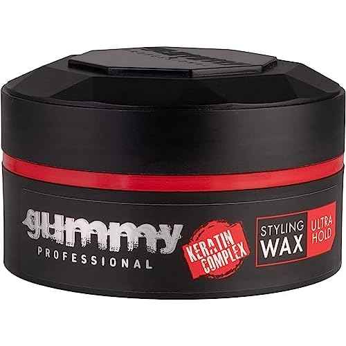 Gummy Hair Styling Gel Wax Ultra Hold, Red, 150 Millilitre, Pack of 1