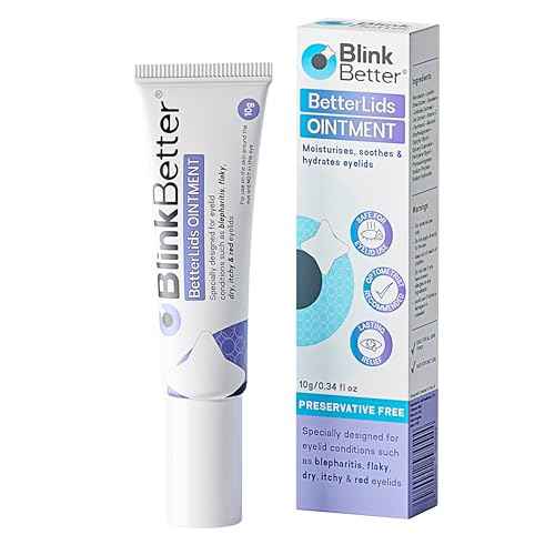 BetterLids Eyelid Ointment ? Intense Oat Complex with Shea Butter & Panthenol - Hydrates, Nourishes & Soothes ? Moisturizing Care for Dry, Itchy, Red, Sensitive, Flaky Skin Around the Eyes - 0.35 oz