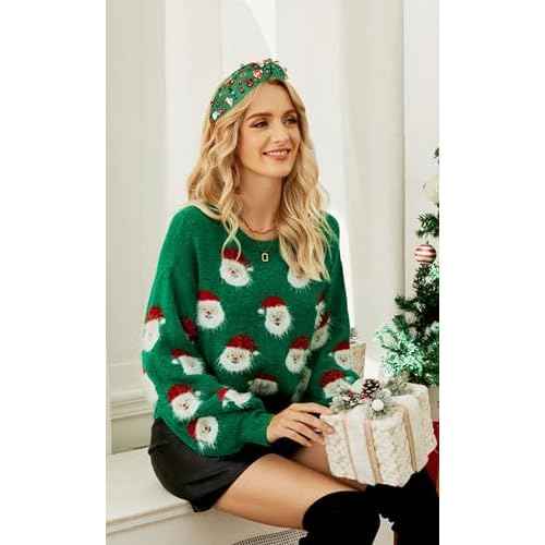 Christmas Headband for Women Snowflake Reindeer Tree Bow Headband Winter Holiday Wide Knot Hairband Hair Accessories Gifts