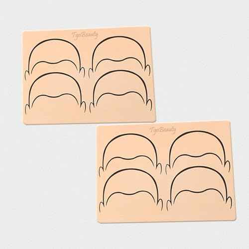 3pieces Single Side Silicone Scalp Microblading Practice Skin Bald Head Tattoo Practice Skin for SMP Scalp Micropigmentation Practice (Front Face-Pink Skin)