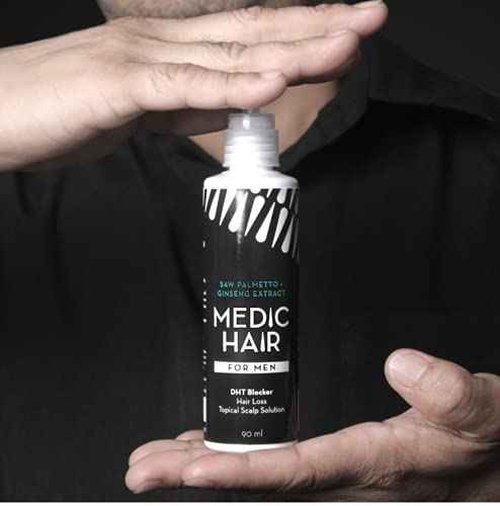 MEDIC HAIR FOR MEN 90ml, 3.04 fl oz, Contains Saw Palmetto and Ginseng Extract, DHT Blocking, Natural, Healthy Hair Growth