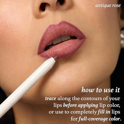 Julep With a Trace Retractable Creamy Long-Lasting Lip Liner, Antique Rose