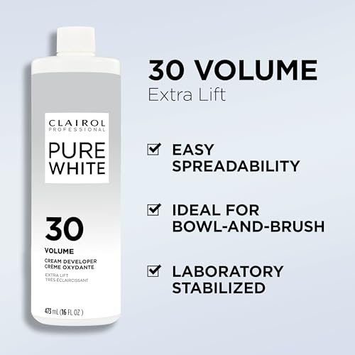 Clairol Professional Pure White 30 Volume Hair Developers for Lightening & Gray Coverage