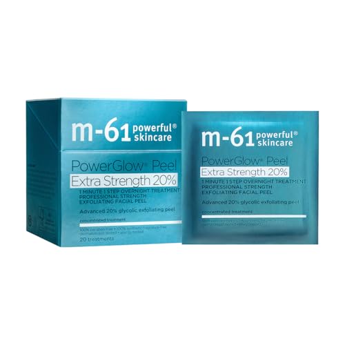 M-61 PowerGlow Peel Extra Strength 20% | Professional Strength Exfoliating Facial Peel With Advanced 20% Glycolic Acid