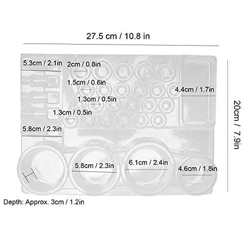 24pcs Tray, Cartridge Tray Disposable Ink Cup Holder Stand Plastic Needle Pigment Tray Accessory Items For Tattooists