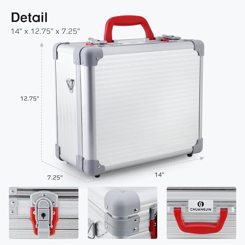 Large Barber Carrying Case, Hairdresser Tool Box Organizer Traveling Case, Portable Travel Barber Suitcase for Hair Stylist Pet Groomer Beauty Salon Makeup Artist