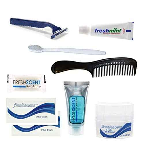 Bulk Case of Wholesale Deluxe Hygiene Kits & Toiletries for Men, Women, Donation, Charity (24 Kits)