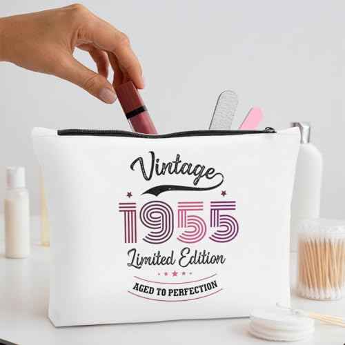 70th Birthday Gifts for Women Funny Makeup Bag 70th Birthday Decorations Party Favors Happy Anniversary Birthday Gifts for 70 Year Old Woman Grandma Sister Aunt Stepmom Cosmetic Bag