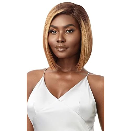 Outre Mytresses 100% Unprocessed Human Hair Custom Colored HD Lace Front Wig - LETISHA (Color:Natural Black)