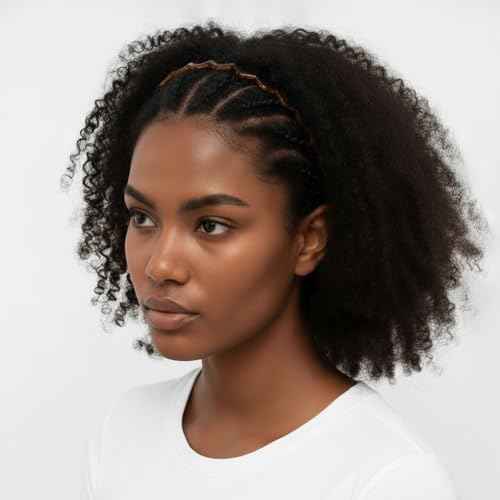 2 Pack Plastic Zig Zag Headbands with Teeth, Wavy Hair Comb Headband Hoop, Non-Slip Grip, Classic 90s Fashion Accessory for Women and Men£¨Black and Brown£©