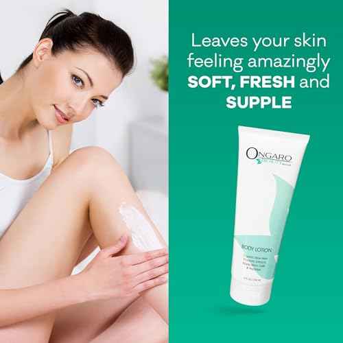 Ongaro Beauty Organic Body Lotion - Body Moisturizer Skin Lotion, Probiotic Lotion w/Aloe Vera, Cocoa Butter, Hyaluronic Acid, Shea Butter & Vitamin E, Lightweight, All Skin Types 8fl oz