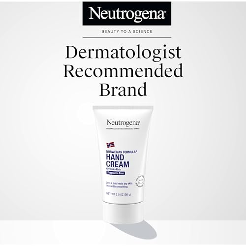 Neutrogena Norwegian Formula Moisturizing Hand Cream & Lotion for Dry Hands, Fragrance Free Glycerin Concentrated Relief, Over 200 Uses, 6 Pack, 2 oz Each (Total 12 Fl Oz)