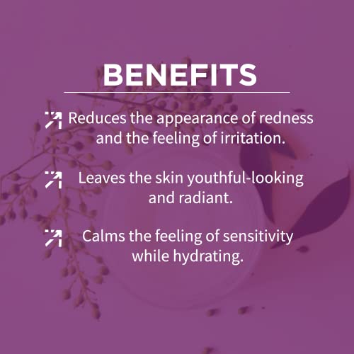 Alchimie Forever Kantic Calming Cream | Midweight Facial Moisturizer Calms Redness & Irritation with Rich Antioxidants Blueberries & Grape Seeds | Revives Dull Skin, Hydrates, Anti-Aging I 1.7 oz