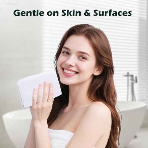 White Washcloths 15 Pack, Highly Absorbent & Quick Drying Face Towels, Premium Quality Soft Bath Towels, Multipurpose Microfiber Wash Cloths, 12x12 inches