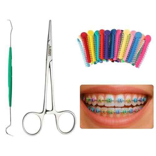 Ligas para Brackets Ortodoncia Dental braces color changing kit orthodontic Dental Ligature Ties for Brackets Change Braces Color Easily DIY Braces Color Kit 1040pcs