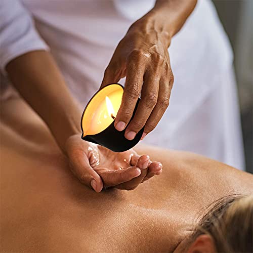 Organic Soybean Wax Essential Oil Infused Massage Oil SPA Candle for Couples, Home Scented Candle for Relaxation Bluberry Cake Scent 2.35OZ