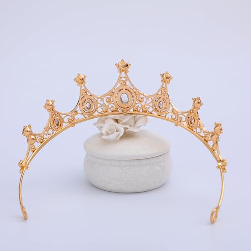 FORSEVEN Crystal Tiaras Birthday Crown for Women Wedding Rhinestones Princess Party Headbands Hair Accessories for Women and Girls Halloween Decorations Headband