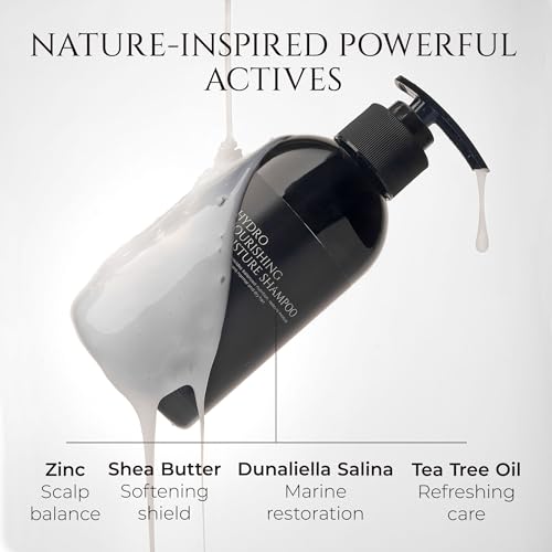 HADAT Hydro Nourishing Moisture Shampoo ? Salon-Grade Sulfate-Free, For Dry, Frizzy, or Color-Treated Hair ? Deep Hydration, Shine & Smooth Finish ? Professional Haircare, 27.05 Fl oz (Pack of 1)