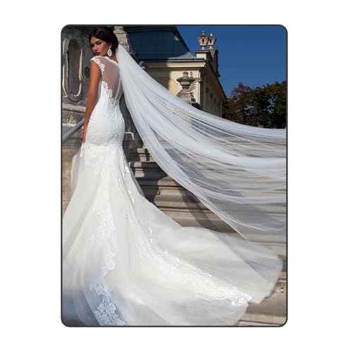 Cathedral Wedding Veils Long Bridal Veils White Bridal Veil 118" Long Veils for Women