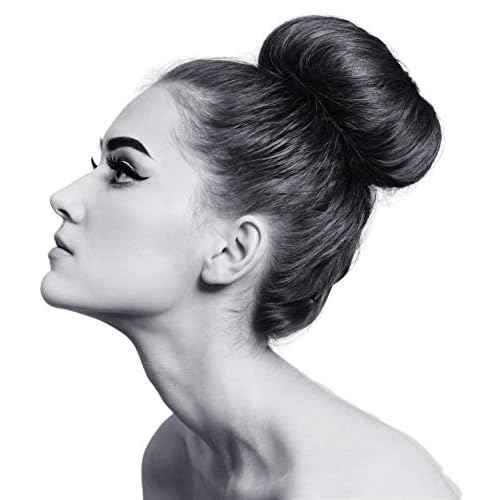 Beaute Galleria Hair Donut Bun Maker Ring Style Mesh Chignon Ballet Sock Bun (X-Large, Black)