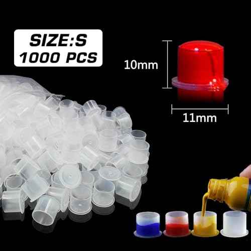 1000PCS Tattoo Ink Caps - Small Disposable Ink Cups #11
