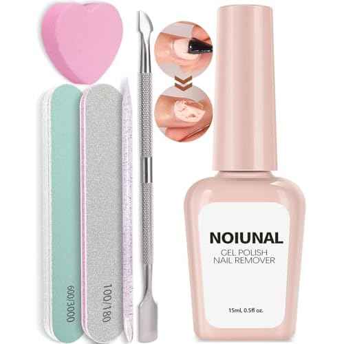 Gel Nail Polish Remover, Professional Gel Polish Remover Kit for Nails, Easily & Safely Remove Nail Polish in 3-5 Minutes, No Soaking or Wrapping, 15ml