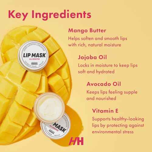 100% Natural Lip Scrub Vegan Conditioning Coconut Lip Exfoliator Gentle Exfoliant Sugar Lip Polish and Lip Exfoliator Scrubber for Chapped and Dry Lips (Lip Scrub and Mask Gift Set)