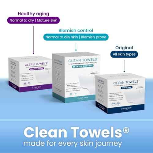Clean Skin Club Clean Towels XL®, 100% USDA Biobased Face Towel, Disposable Face Towelette, Eczema Association Accepted, Makeup Remover Dry Wipes, Ultra Soft, 50 ct per pack, 4 Packs, 200 Ct Total