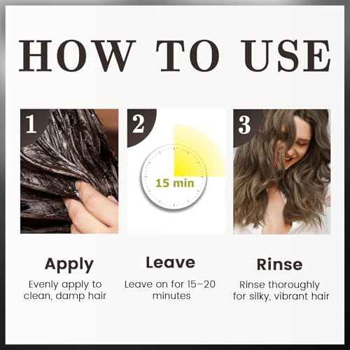 SOVONCARE Black Hair Color Depositing Conditioner Mask 5.28 OZ, Cruelty-Free