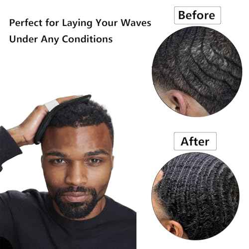 Crown Patch for Waves With Laydown 360 Wave Pad,Rapid Waver's Crown Compression Patches Hair Care Set For Black Men,Used together with Wave Cap.