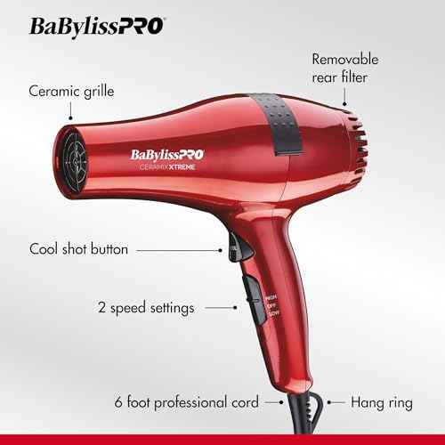 BaBylissPRO CEPP1 Ceramix Xtreme Straightening Iron/Professional Hair Dryer Value Pack, Set of 2