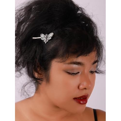 HAQUIL Vintage Insect Hawkmoth Butterfly Hairpin Nordic Animal Hair Clips Goth Jewelry