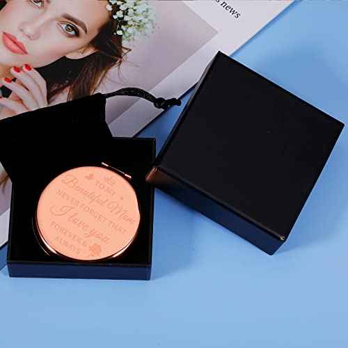 SYGUNAR for Mom Birthday Gifts from Daughter Son Compact Mirror for Mom Birthday Christmas Anniversary Wedding Mom Stepmom
