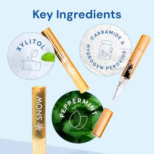 Snow Extra-Strength Teeth Whitening Serum - Oral Care Teeth Whitener Pen - Whitening Pen for Stain Removal & Whiter Teeth - Tooth Whitener with Potassium Nitrate and Hydroxyapatite - 2 Pack