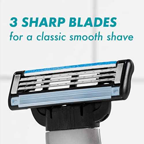 Gillette Mach3 Razor Refills for Men, 4 Razor Blade Refills