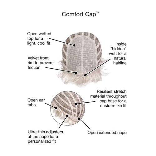 GABOR Honesty Waved Layers Short Hair Wig by Hairuwear, Average Cap Medium Blonde