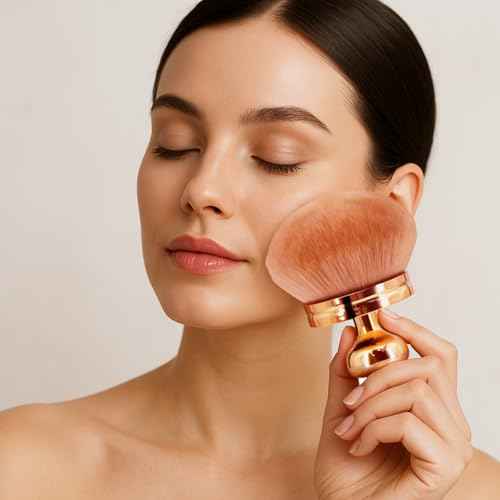 2 Pack Extra Large Body Makeup Brush for Self Tanner, 3 Inch Wide Self Tanning Blend Brush - Soft Synthetic Hair for Powder, Foundation, Blusher, Bronzer (with Bonus Pouch)