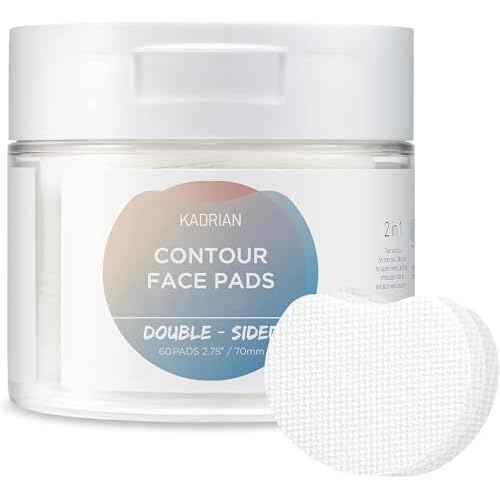 Exfoliating Cotton Rounds for face - Double-Sided - Korean Toner Pads - Round Cotton Pad for Face - Lint Free Makeup Remover - Skin Care Cleansing