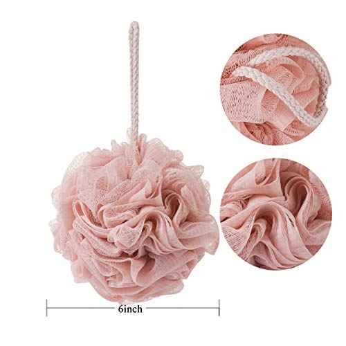 Bath Sponges, Shower Loofah for Body Exfoliation(1 pcs, Pink)