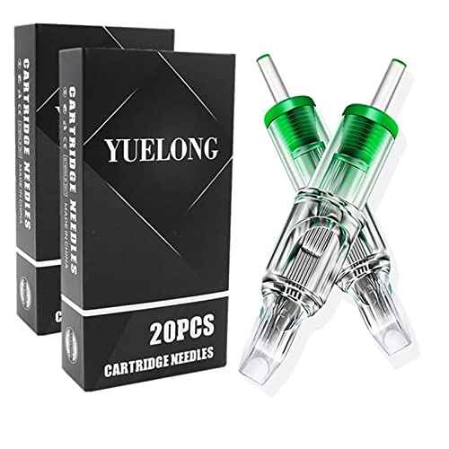 Yuelong 40Pcs Tattoo Cartridges Needles Mixed #12 Magnum 5M1 7M1 9M1 11M1 Assorted Needles with Membrane for Tattoo Artist