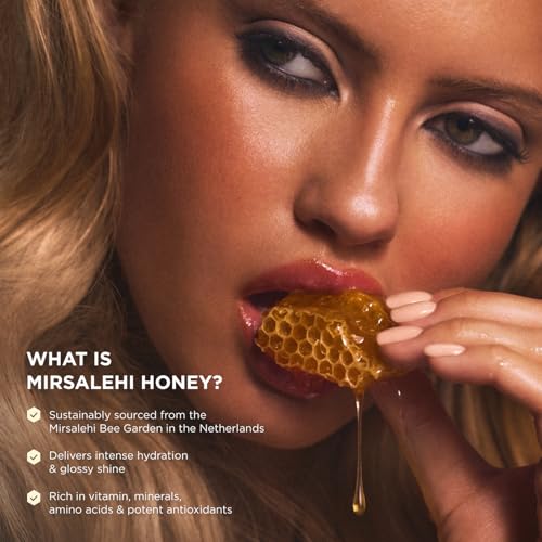 Gisou Honey Infused Hair Oil Mini - Hydrating & Frizz Control Treatment with Mirsalehi Honey, Adds Shine & Heat Protectant for All Hair Types, 0.7 Fl Oz