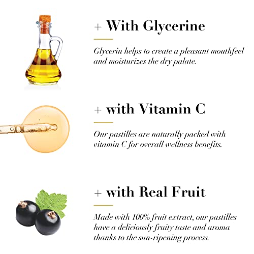 DOOLITTLE Dr Sugar Free Soft Fruit Pastilles for Voice and Throat, Blackcurrant Flavor, 2.12 Ounce Tin, Approximately 25 Count Package, 8 Pack