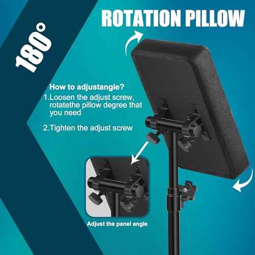POARMEEY Tattoo Arm Rest Stand for Tattoo Artist Studio£¬Adjustable Panel Height Angles Durable and Stable Tattoo Accessories and Supplies Furniture