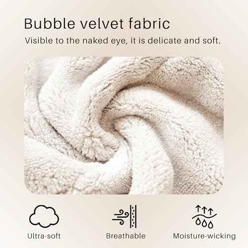 Microfiber Hair Towel Wrap for Women - 3 Pack Super Absorbent Quick Dry Hair Turban for Curly/Straight/Long/Short Hair (32"x11")