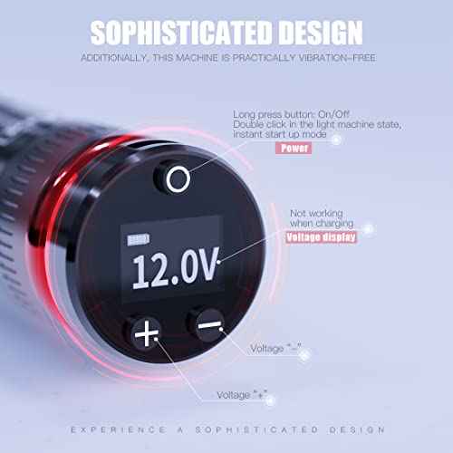 Mast Racer Wireless Tattoo Pen Machine Dual Battery Rotary Tattoo Gun Upgraded Brushless Mcore Motor Compact Design for Comfort & Precision Control