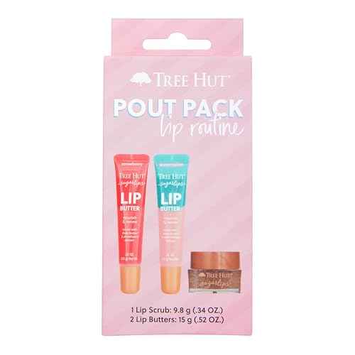 Tree Hut Sugarlips Lip Butter, Lock in Moisture & Nourish Skin for Full, Hydrated Lips, Essential Lip Care, 0.52 Fl oz.
