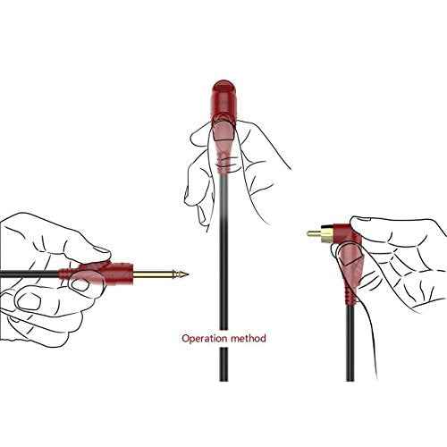 BIGWASP Premium Quality 79 Inches Silicone Soft Tattoo RCA Connector Cords for Rotary Tattoo Machines