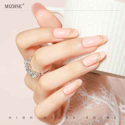 MIZHSE Cat Eye Gel Nail Polish, Moonlight Magnetic Gel Polish and Sheer Nude Nail Kit with 1 Magnet Stick, Glass Shiny Effect Silver Pink Purple Soak Off Manicure Home DIY