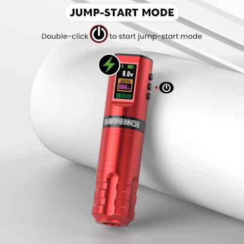 Wormhole Professional Wireless Tattoo Kit with 1800mAh Battery, Complete Set Including Tattoo Needles, Ink, and Everything Needed for Beginners - WTK284