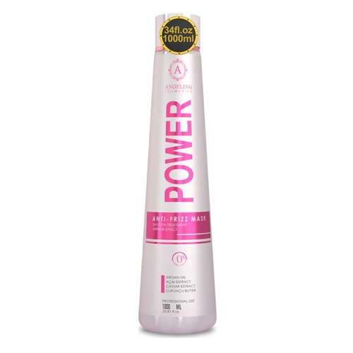 1000ML/33.81 fl.oz ANGELING POWER Brazilian Keratin Hair straightener Treatment Anti Frizz Tanino Coconut Hyaluronic Acid Macadamia Argan Oil Collagen keratina straightening blowout mask dry damaged